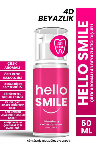 Hello Smile Gel de albire a dinților 4D cu aromă de căpșuni