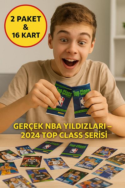 TOYFEST بانيني NBA Top Class 2024 - 16 بطاقة لاعب كرة سلة قابلة للتجميع + 2 عبوة