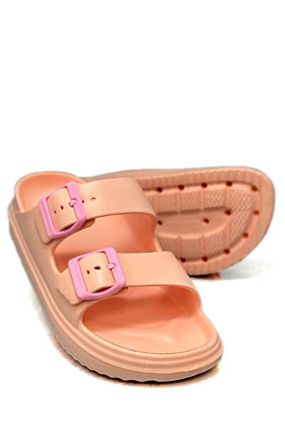 Moda Anna Διπλή πόρπη Ελαφρύ Eva Summer Beach Slippers Παντόφλες πισίνας Παντόφλες νιπτήρα Παντόφλες σε σκόνη ροζ