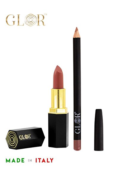 GLOR قلم تحديد الشفاه Endless Charm Ultimate Precision - أحمر شفاه Cafe and E...