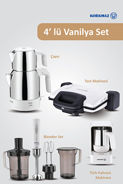 KORKMAZ Vanilya 14 Parça Elektro Set