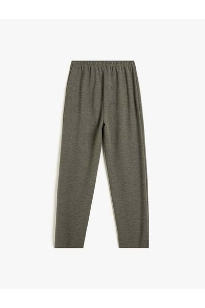 Koton Pantaloni de bază cu talie elastică și pliuri