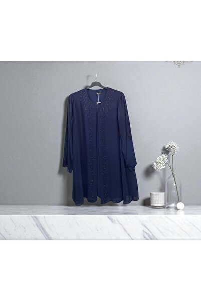 RENAR Plus Size Hijab Chiffon Tunic Evening Dress