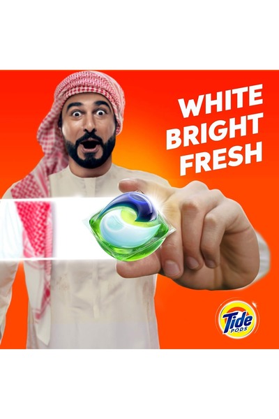 Tide Wow All In 1 Pods Original Scent 15 Pcs Deep Stain Removal, Bright Clothes & Long-lasting Freshness