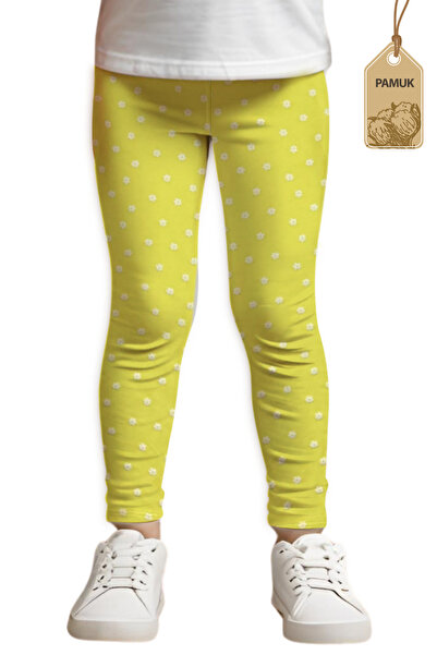 MK Mukko Kids Κοριτσίστικο μακρύ κολάν με μοτίβο Daisy Lycra Εποχιακό/Καλοκαί...