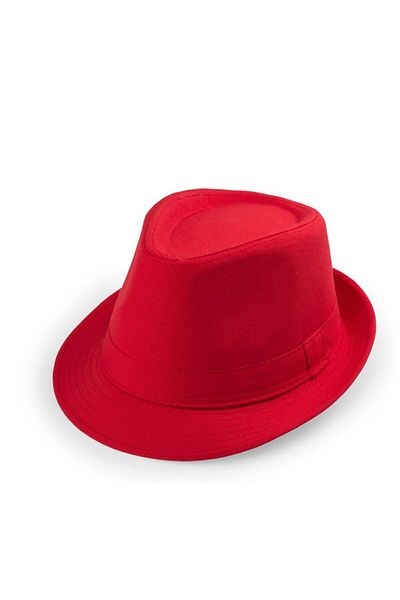 partidolu Κόκκινο Χρώμα Πανί Fedora Show Καπέλο Παιδικό Μέγεθος 52 4/5 Ετών