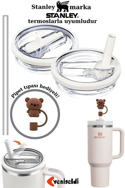 Yenigeldi 1Pcs Stnly Quencher Compatible 40 oz Flip Straw and Lid Leakproof Replacement Cup Lid