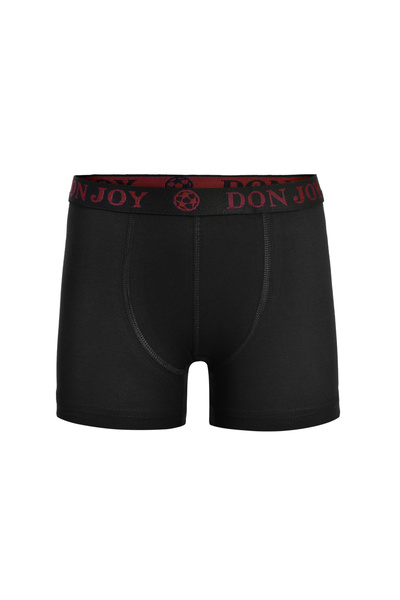don joy Boy's 3-Piece Combed Cotton Boxers with Elastic Waist