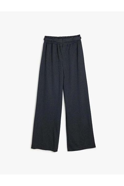 Koton Țesătură din viscoză - Pantaloni cu detaliu în talie și buzunare cu talie elastică