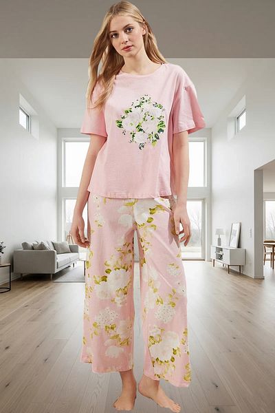 PayBuy Women's Cotton Floral Pajamas Set Comfortable Home Wear Set Carefully Selected Modern Style