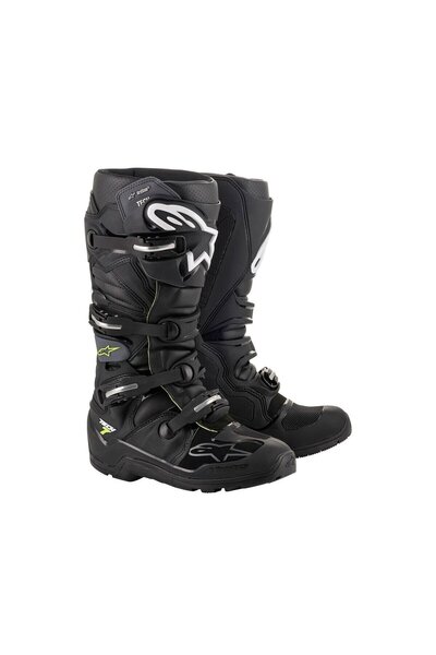 Alpinestars Tech 7 Enduro Drystar Motosiklet Botu Siyah Gri