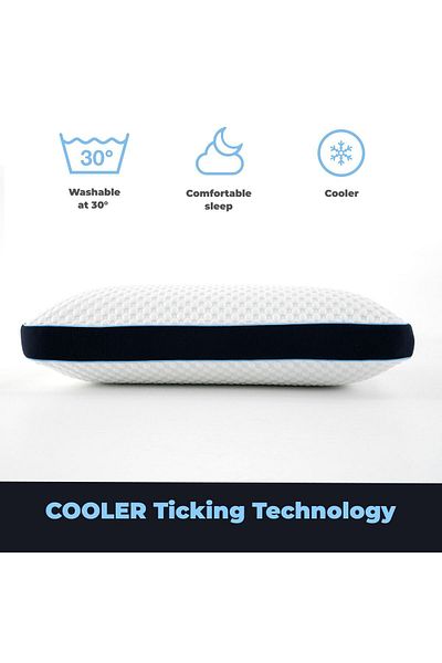 Davina Cooler Extreme Orthopedic Ergonomic Pillow - 100% Original Air Flow, Cool Conditioned