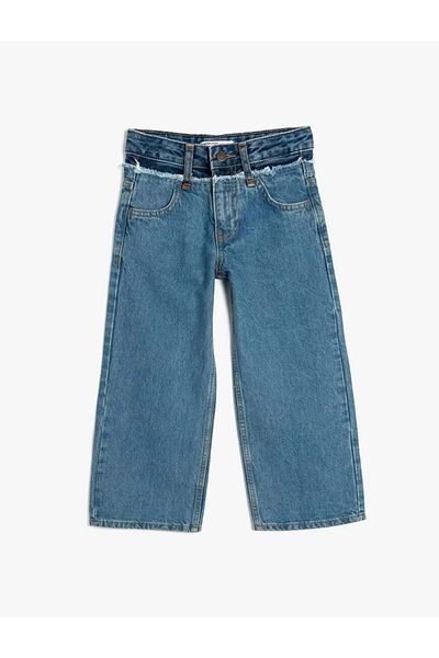Koton Wide Leg and Pocket Cotton Jeans