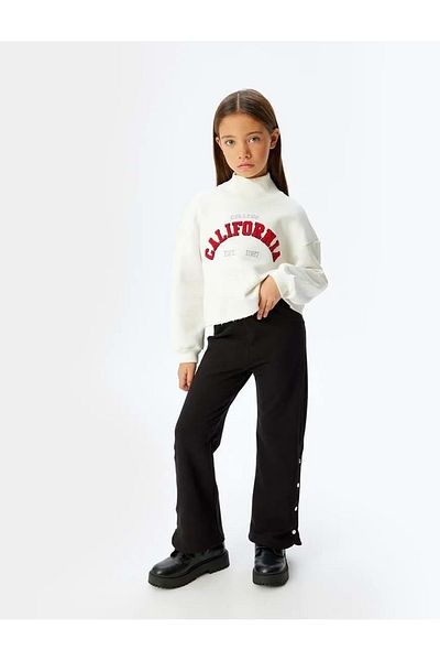 Koton Pantaloni negri pentru fete 5WKG40209AK