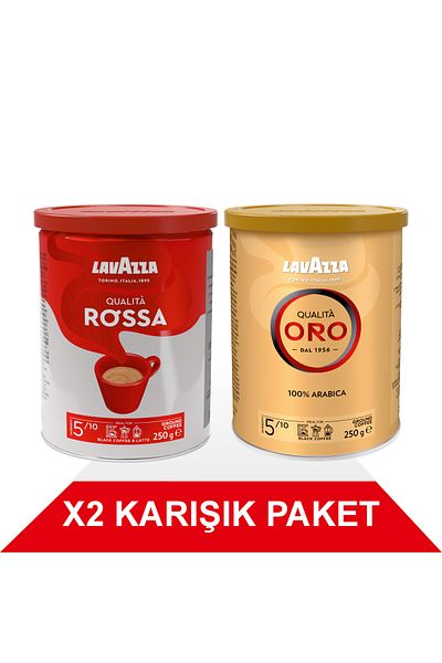 LavAzza Gold Quality + Red Quality Filter Coffee Tin (250g) Pack of 2