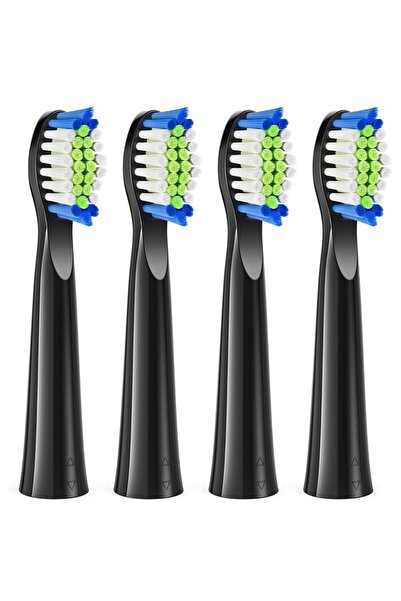 Bitvae Set de 4 capete de schimb D2, curățare eficientă și precisă, SDD2, Negru