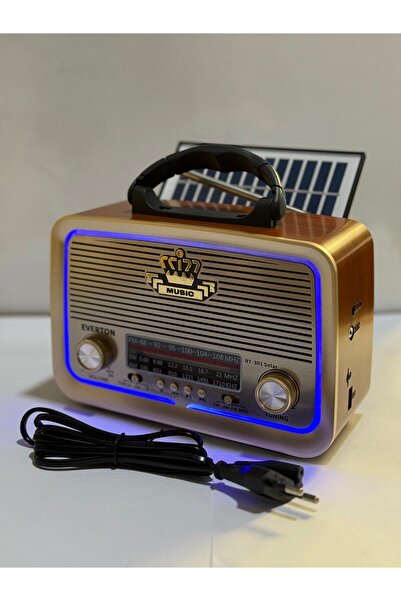BLOMSTER Everton Rt-301 Solar Enerjili Bluetooth Nostaljik Radyo