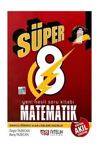 Nitelik Yayınları 8. Sınıf Lgs Süper Matematik Soru Kitabı