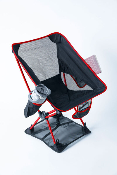 ON OFF MOTO Katlanır Kamp Sandalyesi Alt Bezli Batmaz Kaymaz 150 Kg Taşıma Kırmızı