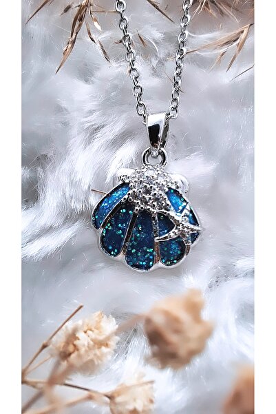 Serenity سلسال نجم البحر الأزرق المحار الأزرق الفولاذي