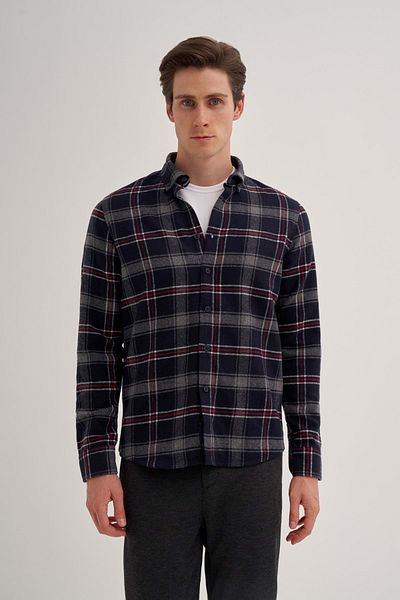 Cazador Caz 2061 Lumberjack Shirt 24Kceed02061 Gray