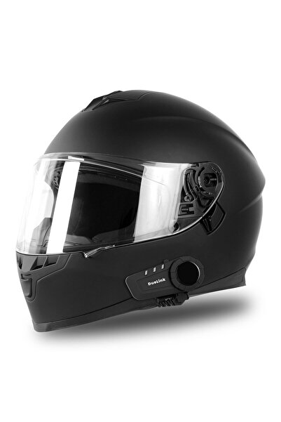 DuoLink X06 Pro İnterkom Bluetooth 6 Kişi Grup Motosiklet Kulaklık Müzik Paylaşımı Kask Intercom Sesli Yanıt