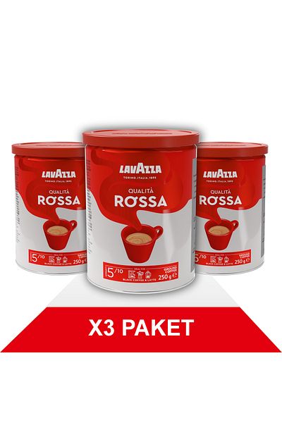 LavAzza Qualità Rossa Filter Coffee Canister (250Gr) X3