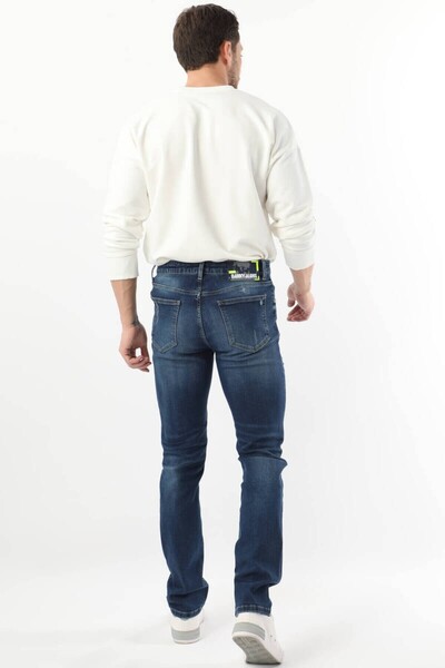 BANNY JEANS Ανδρικό τζιν παντελόνι της σειράς σκούρο μπλε