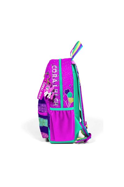Coral High 23558 Rucsac pentru copii, roz, verde apă, unicorn, cu două compartimente