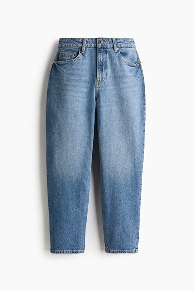 H&M Tapered High-Waist Ankle Jeans