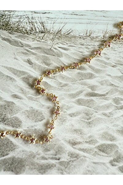 shesra Renkli Taşlı Yıldız Halhal