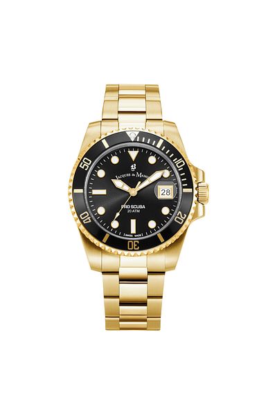 JACQUES DU MANOIR Pro Scuba herren Uhr Gold JWG02803