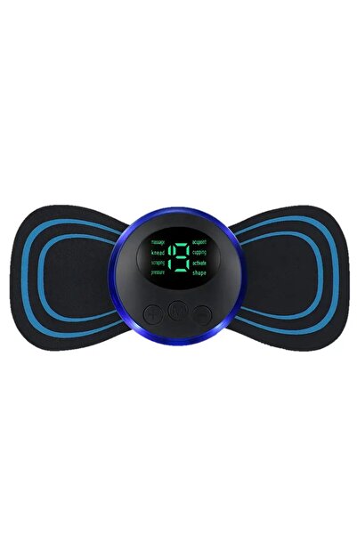 Genel Markalar 8 Modlu Mini Şarjlı Kelebek LCD Ekran Ems Boyun Omuz Kol Sırt ...