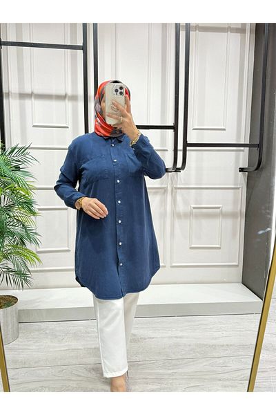 NOSHE Women's Double Pocket Soft Textured Fabric Tunic