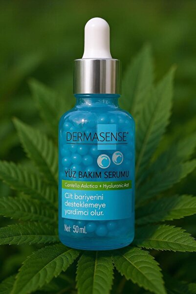 Dermasense Yüz Bakım Serumu 50 ml – Centella Asiatica + Hyaluronik Asit | Cil...