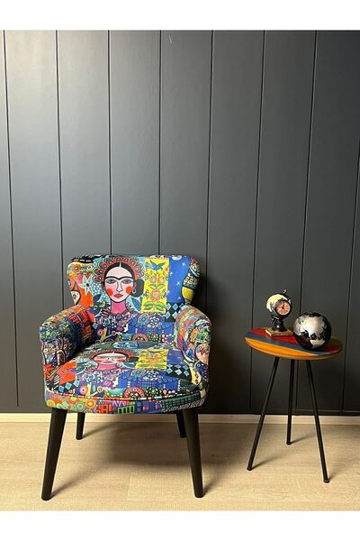 WATERYBROOK Berjer - Tekli Koltuk - Cafe, Ofis, Balkon, Kafe, Bahçe - Dijital Baskı