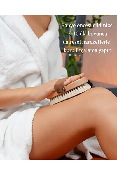 LEODİNS Selülit, Batık Ve Çilek Bacak Karşıtı Bakım Seti | At Kılı Fırçası - Sıkılaştırıcı Tonik