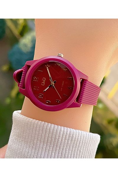 Q&Q Vs13j055wl Teen Girl Wristwatch with Waterproof Silicone Cord