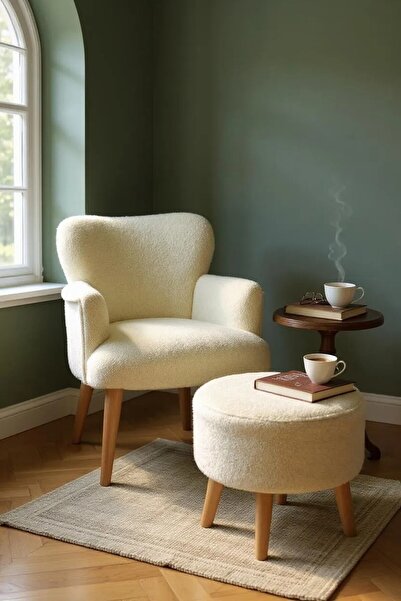 WATERYBROOK Ikili Berjer Puf Set-berjer-koltuk-tekli Koltuk-berjer Koltuk Puf...