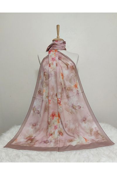 REMOMODA Patterned Italian Koton Soft Shawl High Quality Moose-Soft