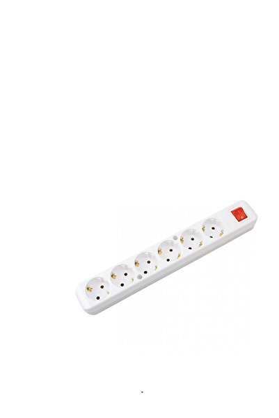 Nilson - Grup Priz Flash Beyaz 6’lı Anahtarlı Topraklı Priz Klemensli Kordonsuz