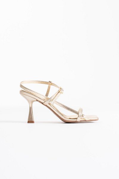 Zerenyus Rossie Premium Women's Gold Heeled Sandals