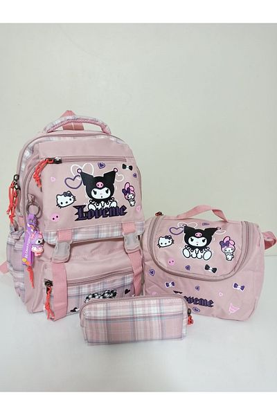 Alanç Gift Rucsac ortopedic pentru școală primară pentru fete în stil coreean Kawaii Set pentru școală primară pentru nutriție termică și suport pentru stilouri