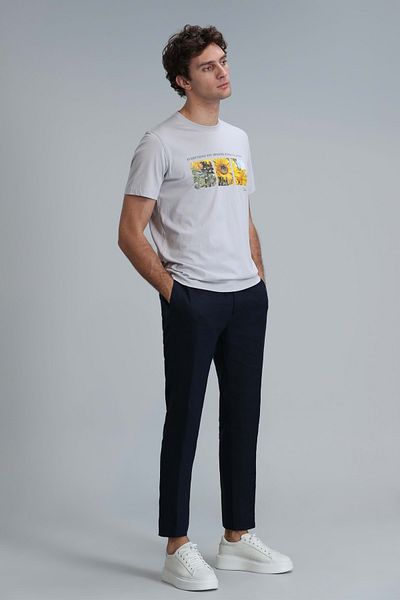 Lufian 111020192 June Modern Graphic T-shirt Tricou bărbați Bej