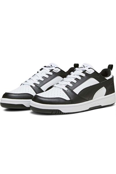 Puma 392328-01 Rebound V6 Nízké unisex sportovní boty BÍLÁ-ČERNÁ