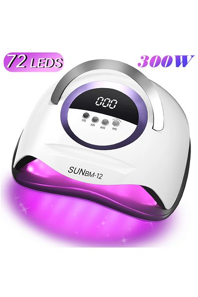 Choice Us Bm-12 72leds Manicure Drying Lamp 300w Uv Led Nail Dryer Curing Gel Nail Polish With Smart Timer