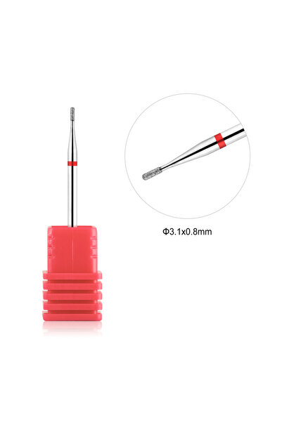 Choice TP-CN01503D-F مثقاب تنظيف البشرة للأظافر 3/32 بوصة مثقاب أظافر ماسي آم...