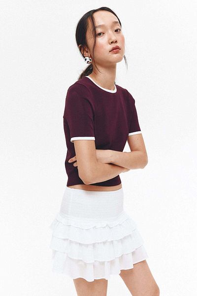 H&M Fine-knit T-shirt