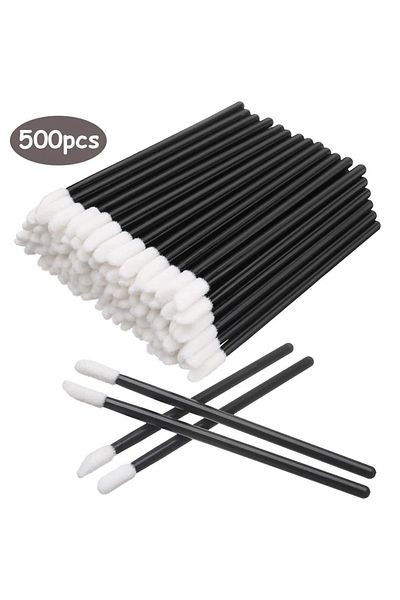 Choice Black 500pcs 500/1000pcs Lip Wands Applicators Disposable Lip Brush Lipstick Brush Lip Gloss Applica