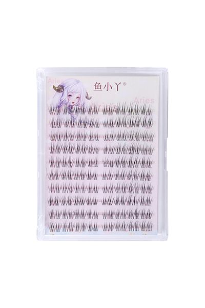 Choice style 8 DIY U shaped Resuable Lashes Spiky Cluster Eyelash Extensions For Korean Kpop Girl Eye Makeu